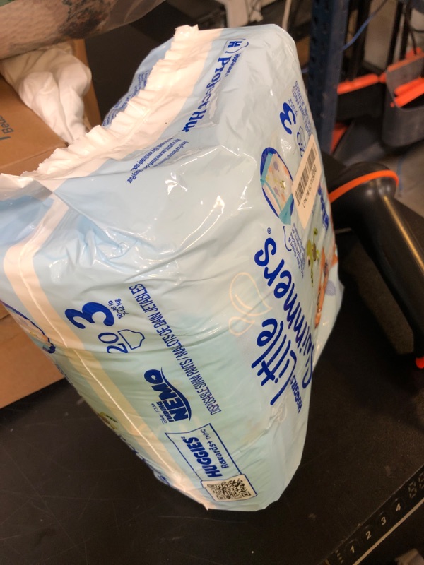 Photo 1 of Huggies Little Swimmers Disposable Swim Diapers, Size 3 (16-26 lbs), 20 Ct
