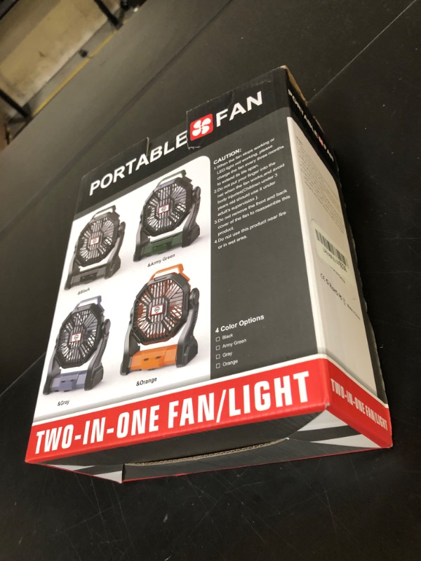 Photo 1 of CONBOLA Portable Fan Rechargeable, 20400mAh Cordless Battery Powered Fan with LED Lantern, USB C Battery Operated for Travel Bedroom Home Camping Tent Office Beach Desk Fishing Outdoor