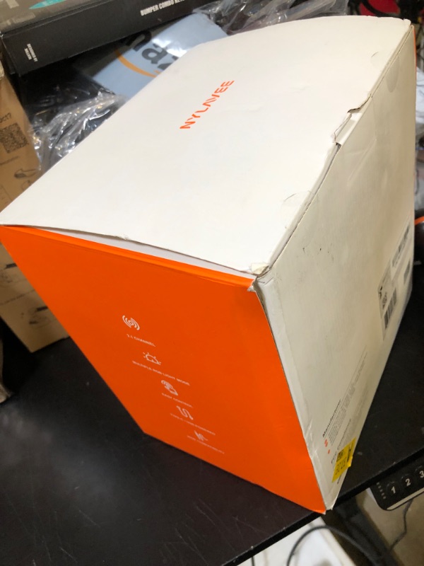 Photo 1 of Nylavee Computer Speakers with Subwoofer, 2.1 Hi-Fi PC Speakers System with 6 Lighting Modes, Enhanced Bass, Plug and Play, USB/USB-C Powered and 3.5mm Aux in for Desktop, Monitor, Laptop, Tablet