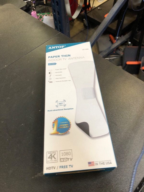 Photo 1 of Antop 30 Miles Digital TV Antenna Indoor Directional UHF VHF Reception and 10 Feet High Performance Coax Cable