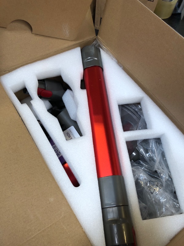 Photo 1 of WLOTPO Cordless Vacuum Cleaner,Vacuum Cleaners for Home with Super Suction,Stick Vacuum Cleaner Rechargeable Up to 35 Mins Runtime,Lightweight Hardwood Floor Vacuum for Pet Hair,Carpet(Red)