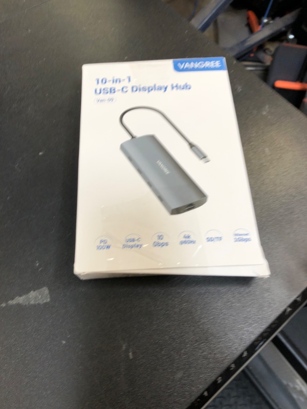 Photo 1 of USB C Hub with Dual 4K@60Hz Displayports, 2 USB-A & 2 USBC 3.2 10Gbps Ports, 1Gbps Ethernet, 100W PD, SD/TF, USB C Splitter Docking Station for MacBook Pro/Air, iMac, iPad Pro, XPS, Thinkpad,Surface