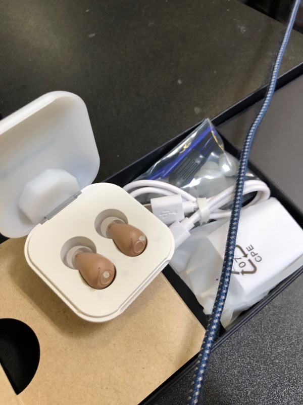 Photo 1 of Audien ATOM 2 Wireless Rechargeable OTC Hearing Aid, Premium Comfort Design and Nearly Invisible