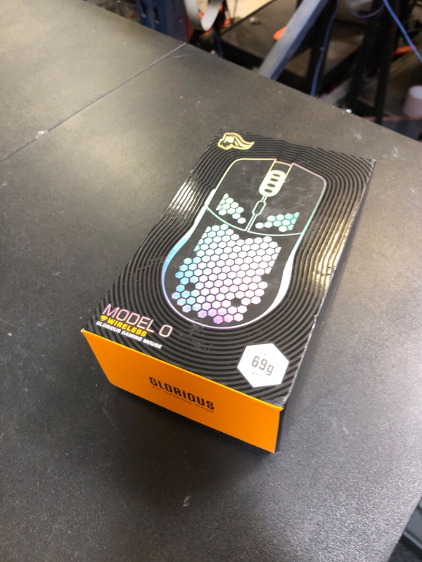 Photo 1 of Glorious Gaming Model O Wireless Gaming Mouse - Superlight, 69g Honeycomb Design, RGB, Ambidextrous, Lag Free 2.4GHz Wireless, Up to 71 Hours Battery - Matte White (RENEWED)