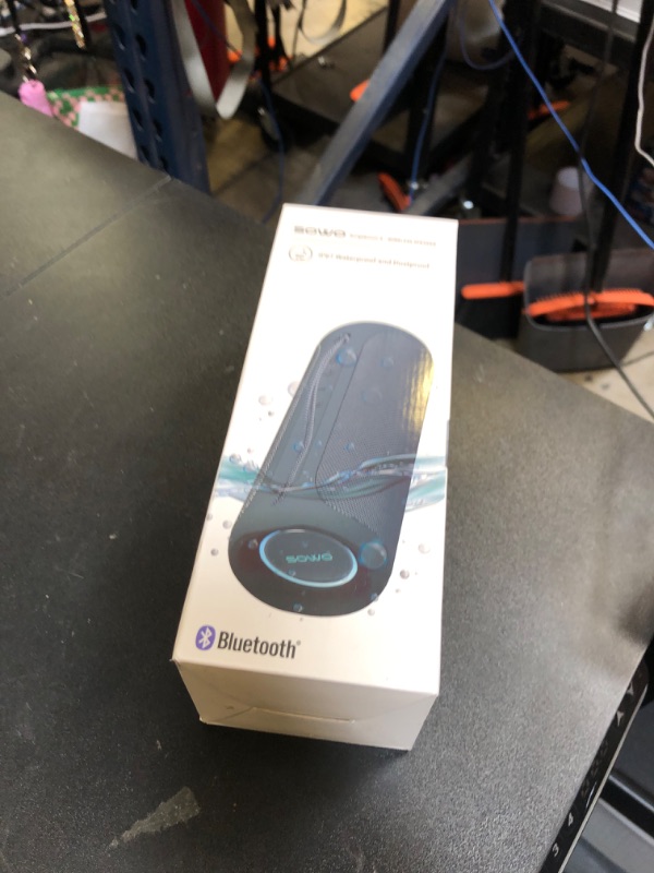 Photo 1 of SOWO Portable Bluetooth Speaker, IPX7 Waterproof Wireless Bluetooth Speaker, Bassboom Technology, 25W Loud Stereo Sound, LED Light with TWS Pairing, 16H Playtime for Home and Outdoor -Blue