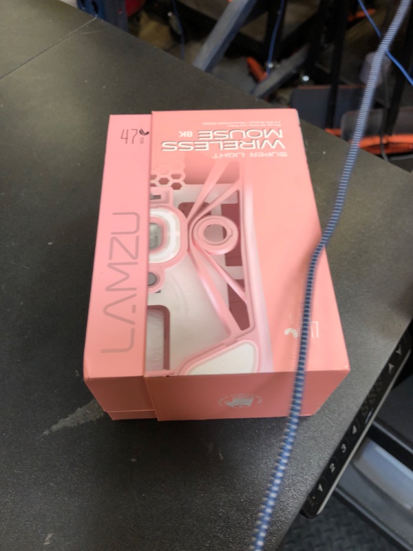 Photo 1 of Lamzu Maya X Wireless Gaming Mouse, Ultra Lightweight 47g, Optical Switch, Maximum 30000 DPI, Symmetrical, MCU Nordic 52840, Dust-Proof Encoder, PAW3950 Sensor(Larger Maya) (Pink)