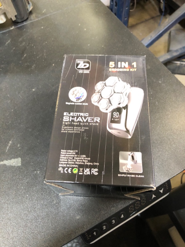 Photo 1 of Head Shavers for Bald Men, Electric Detachable Head Shaver for Male, Waterproof Wet Dry Body Bald Head Shaver, Rechargable Rotary Shavers/Razor for Husband Father