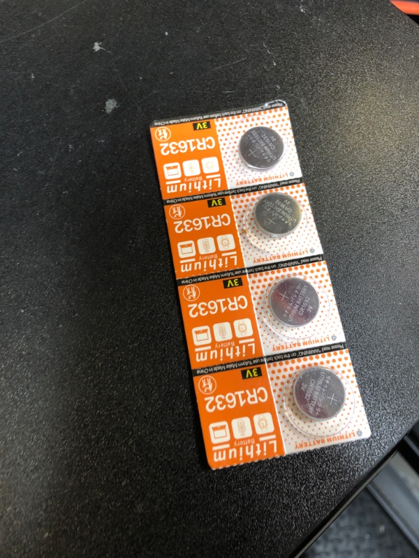 Photo 1 of Cotchear 5pcs/Pack CR1632 Button Battery 3V CR1632 Lithium Coin Cell Batteries LM1632 BR1632 ECR1632 CR 1632 Battery for Electronic Watch Remote