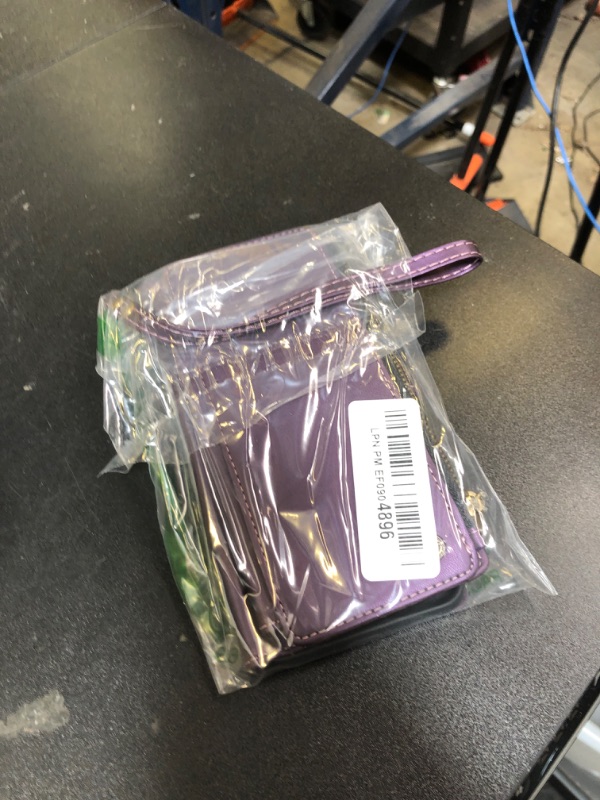 Photo 1 of Defencase Compatible with Galaxy A54 5G Case Wallet with RFID Blocking Card Holder for Women Men, PU Leather Magnetic Snap Flip Zipper Strap Wallet Phone Case Fit for Samsung Galaxy A54 5G, Purple