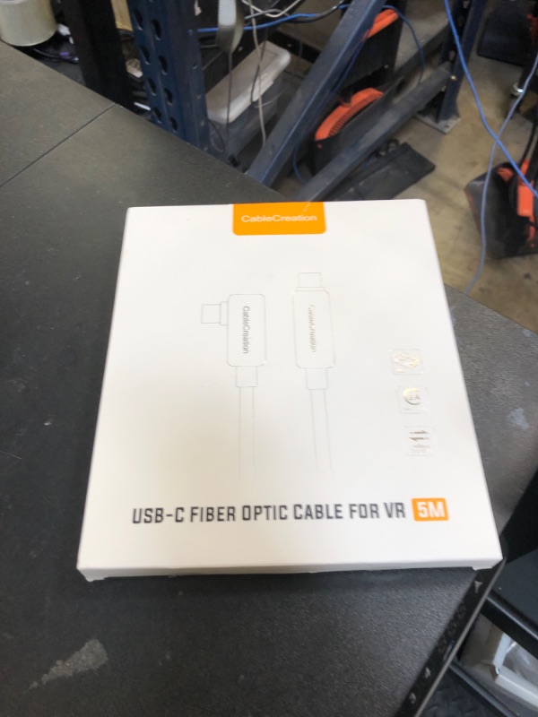 Photo 1 of CableCreation -Upgraded Version USB C Fiber Optic Link VR Cable 16FT, USB C 3.2 Gen2 Cable USB C to C 10 Gbps Highly Speed Data Compatible with Quest 3/Quest 2 Virtual Reality Headsets and Gaming PC