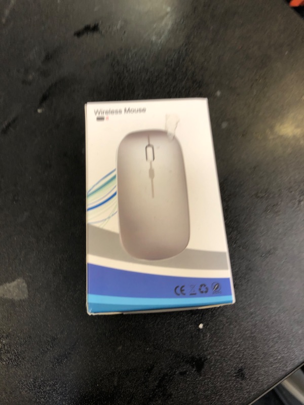 Photo 1 of AIKOKOK Wireless Bluetooth Mouse Rechargeable Laptop Mice with LED Use Portable(BT5.2 and USB 2.4G) Dual Mode Connection Silent Slim Computer Mouse for Laptop/iPad Tablet/Apple MacBook/PC (Black)