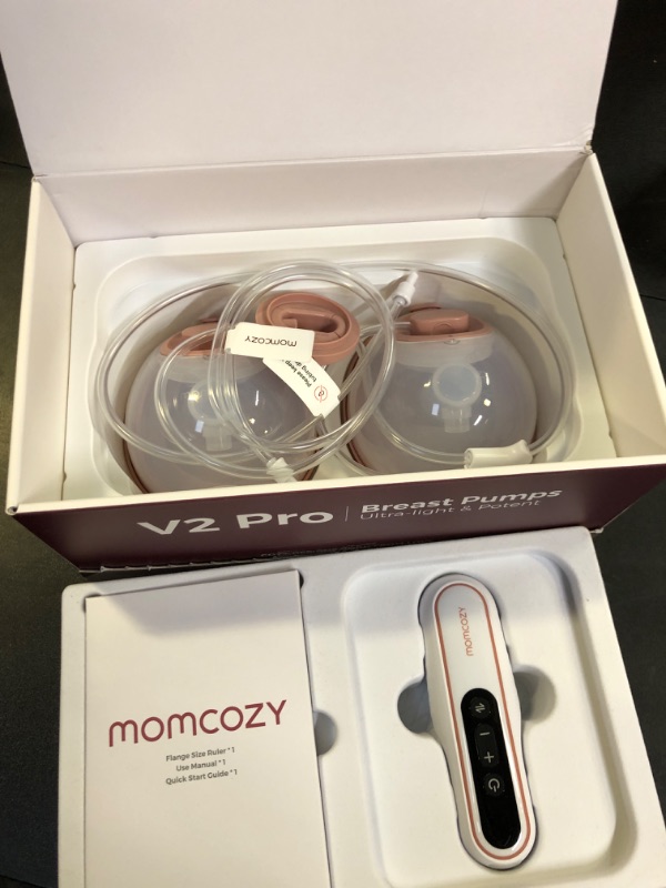 Photo 1 of Momcozy Breast Pump BP141 Slim & Quiet,Hands-Free & Lightweight Pump with Upgraded Flange, High Efficient Electric Pump, 3 Modes|9 Levels, Hot Pink