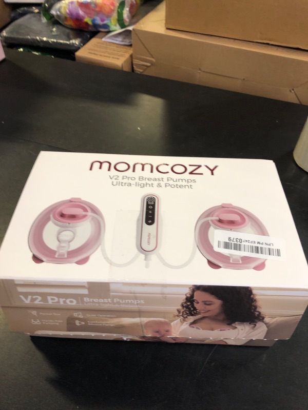 Photo 1 of Momcozy Breast Pump BP141 Slim & Quiet,Hands-Free & Lightweight Pump with Upgraded Flange, High Efficient Electric Pump, 3 Modes|9 Levels, Hot Pink