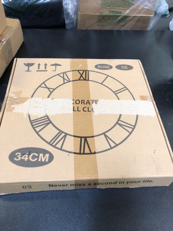Photo 1 of 1st owned Wall Clock 13 Inch Round Large Indoor Wall Clocks Battery Operated Silent Non Ticking, Farmhouse Vintage Decorative Analog Metal Clock for Living Room, Kitchen, Bedroom Decor