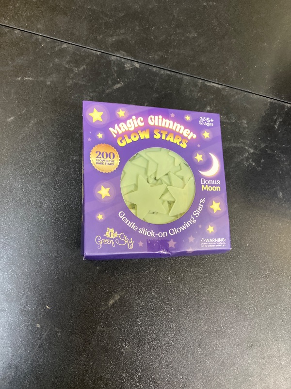 Photo 1 of Green Sky Deluxe Glow Stars; Glow in The Dark Stars for Ceiling, Ceiling Stars, Glowing Stars for Ceiling Include Bonus Moon (200 Count)
