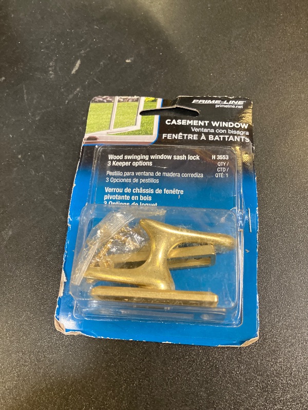 Photo 1 of Prime-Line H 3553 Casement Window Lock, Brass Plated (Single Pack)