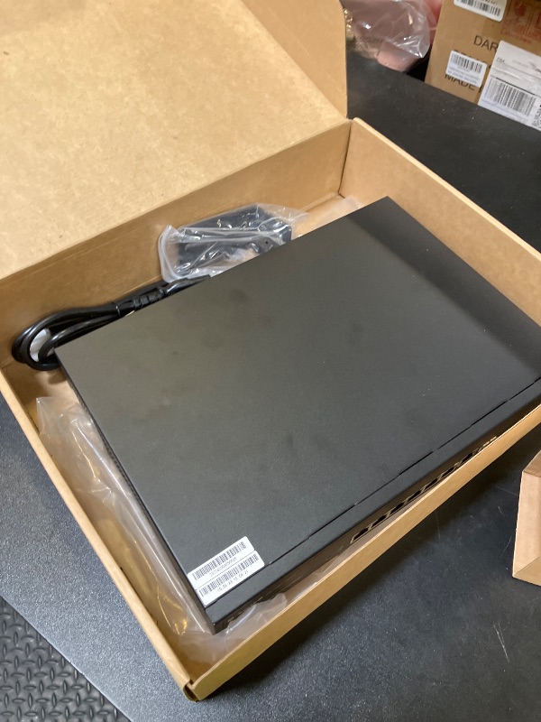Photo 1 of MokerLink 8 Port 10 Gigabit PoE Web Managed Switch with 10G SFP+, 7 Port PoE++ IEEE802.3af/at/bt 260W, Managed Rack Mount Network Switch