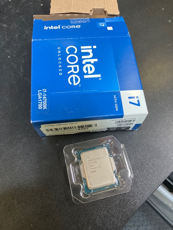 Photo 1 of Intel® Core™ i7-14700K New Gaming Desktop Processor 20 cores (8 P-cores + 12 E-cores) with Integrated Graphics - Unlocked