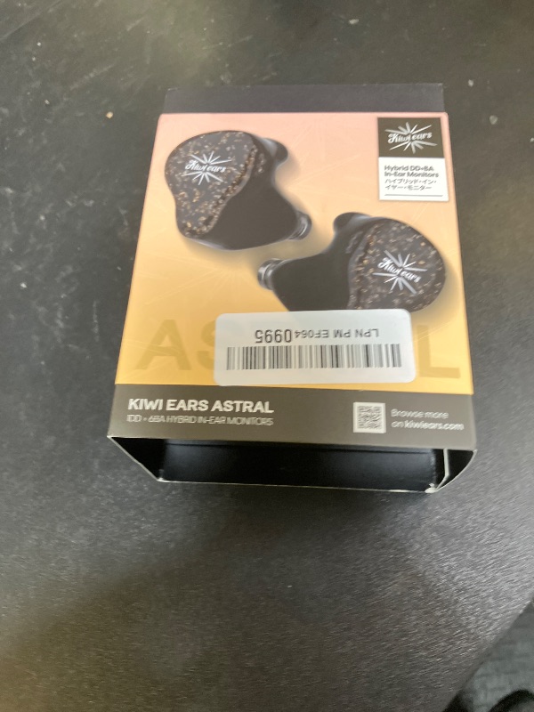 Photo 1 of Linsoul Kiwi Ears Astral 1DD+6BA Hybrid in Ear Monitor, Wired Earbuds, HiFi Studio Recording &Mixing Earphone, Portable Gaming IEMs for Professional Music Engineers Audiophiles (Yellow)