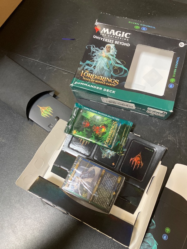Photo 1 of Magic: The Gathering The Lord of The Rings: Tales of Middle-Earth Commander Deck 3 + Collector Booster Sample Pack