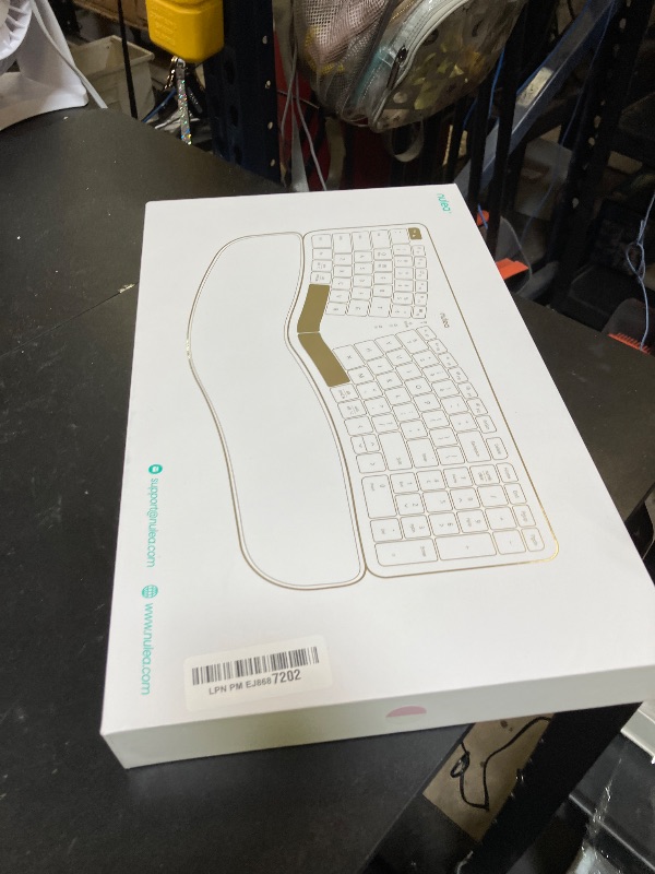 Photo 1 of Nulea RT05B Wireless Ergonomic Keyboard, Split Keyboard with Cushioned Wrist Rest, Bluetooth and USB Connectivity, USB-C Rechargeable, Compatible with Windows Mac
