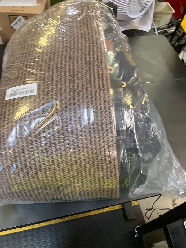 Photo 1 of Cisvio 6ft x50ft Privacy Screen Fence 90% Blockage Heavy Duty Protective Covering Mesh Fencing for Outdoor Patio Pool Balcony Brown