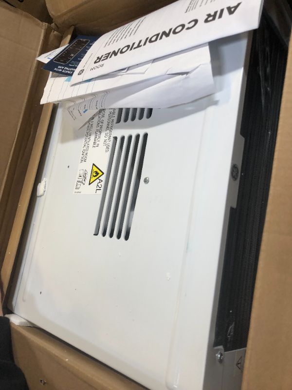 Photo 1 of GE AWCS08WWA Window Air Conditioner, Wi-Fi Enabled, Energy-Efficient Cooling for Medium Rooms up to 350 sq ft, Easy Install Kit, Control Using Remote or Smartphone App, New 8,000 BTU, White