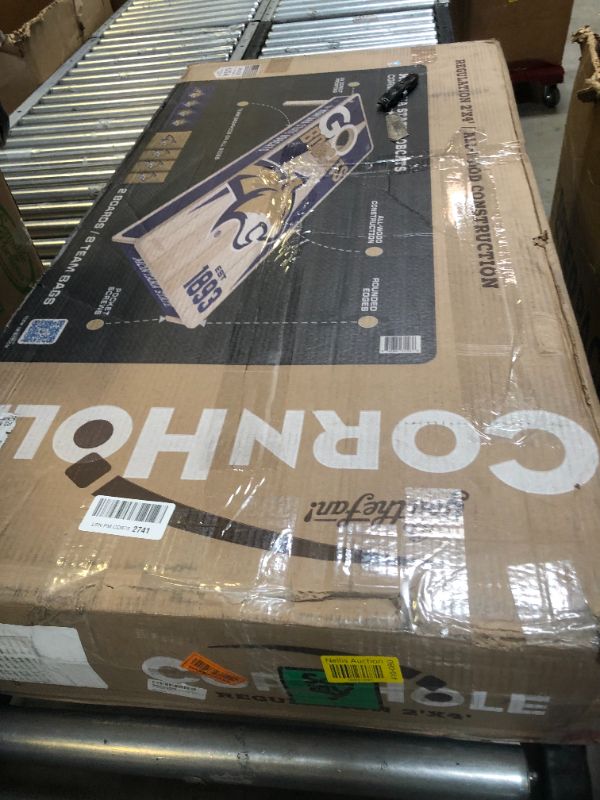 Photo 1 of YouTheFan NCAA Montana State Bobcats 2’ x 4’ Professional Wood Cornhole Game with Logo Bags