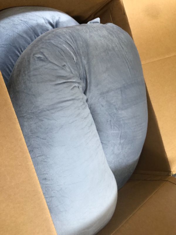 Photo 1 of Cute Castle Pregnancy Pillows, Soft U-Shape Maternity Pillow with Removable Cover - Full Body Pillows for Adults Sleeping - Pregnancy Must Haves - Jumbo 57 Inch - Grey
