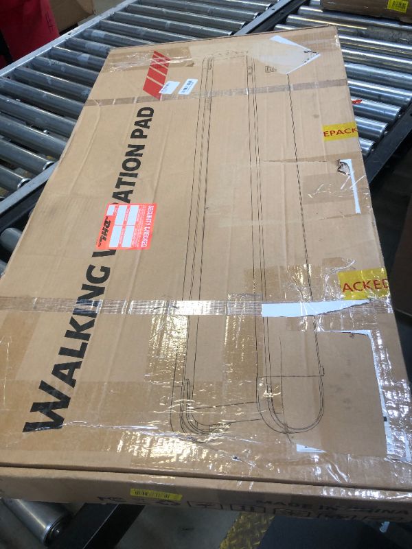 Photo 1 of Walking Pad Treadmill with APP, 3 in 1 Under Desk Treadmill, 2.5HP Low Noise Walking Vibration Pad with Remote Control,Portable Treadmills for Home Office, Red