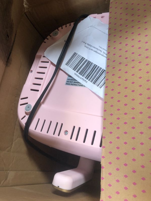 Photo 1 of Paris Hilton Air Fryer, Large 6-Quart Capacity, Nonstick Made without PFAS, Touchscreen Display, 8-in-1 (Air Fry, Roast, Broil, Bake, Reheat, Keep Warm, Pizza, Dehydrate), Dishwasher Safe, Pink