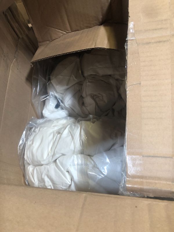 Photo 1 of Serta Goose Feather Down Fiber Cotton Comforter King Size - 100% Cotton Duvet Insert - Hotel Luxury Hypoallergenic Bedding Comforter All Season Medium Warmth 106 x 90 Inch White