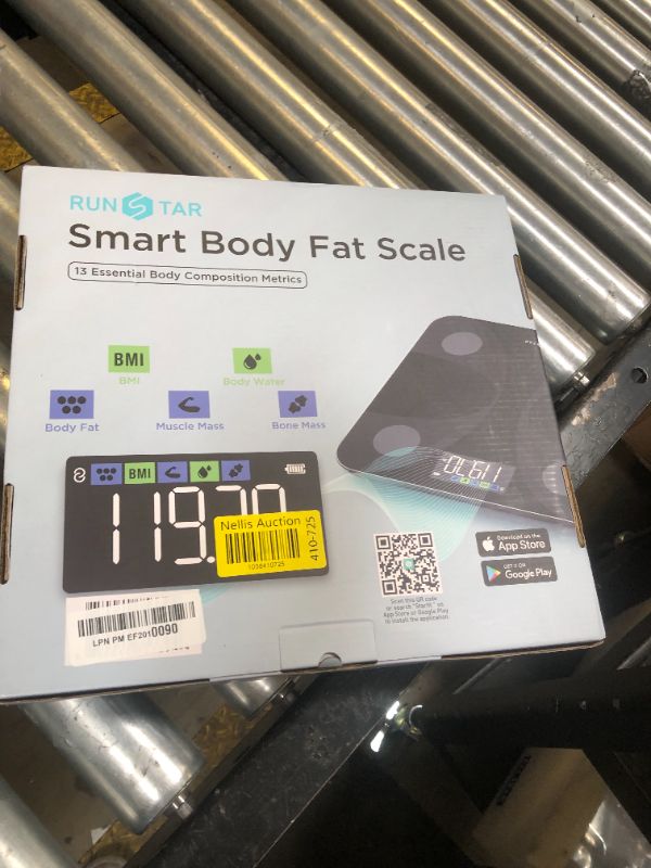 Photo 1 of Scale for Body Weight and Fat Percentage, RunSTAR Digital Accurate Bathroom Smart Scale with Large Display, FSA&HSA Eligible 13 Body Composition Analyzer Sync App