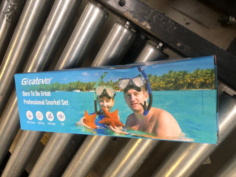 Photo 1 of Greatever Dry Snorkel Set,Panoramic Wide View,Anti-Fog Scuba Diving Mask,Professional Snorkeling Gear for Adults