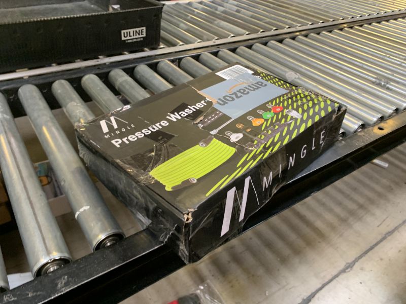 Photo 1 of M MINGLE Pressure Washer Hose and Gun Kit, 25 FT Power Washer Hose with 5 Nozzle Tips and M22-14mm Fitting, Replacement for Ryobi, Simpson, Craftsman