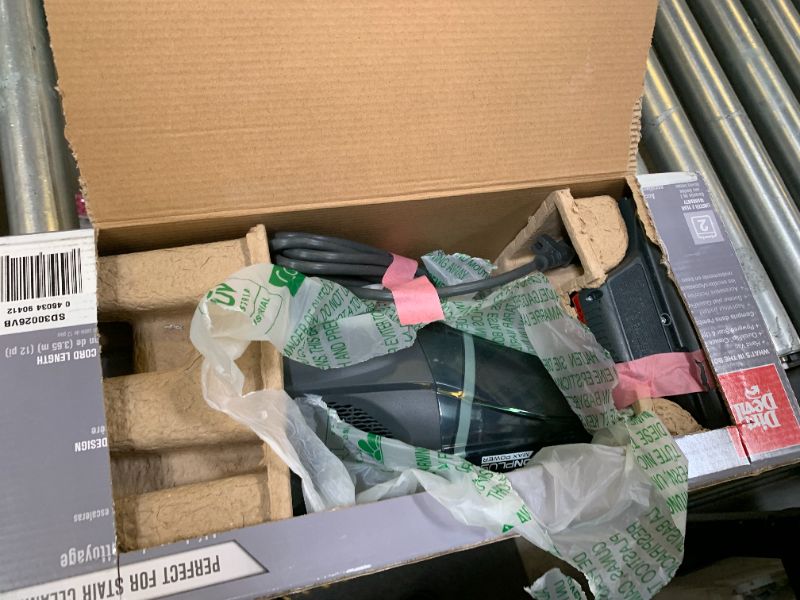 Photo 1 of Dirt Devil Scorpion Plus Handheld Vacuum Cleaner, Powerful Suction, Lightweight, Includes Pivoting Stair and Upholstery Tool, Hose and Dusting Brush, Corded Portable Vacuum Cleaner