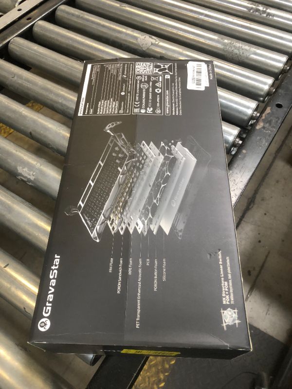 Photo 1 of GravaStar Mercury K1 Pro Wireless Gaming Keyboard, Aluminum Alloy, 75% Layout Custom Keyboard, Designed for Durability & Unique Aesthetic (Interstellar Silver)