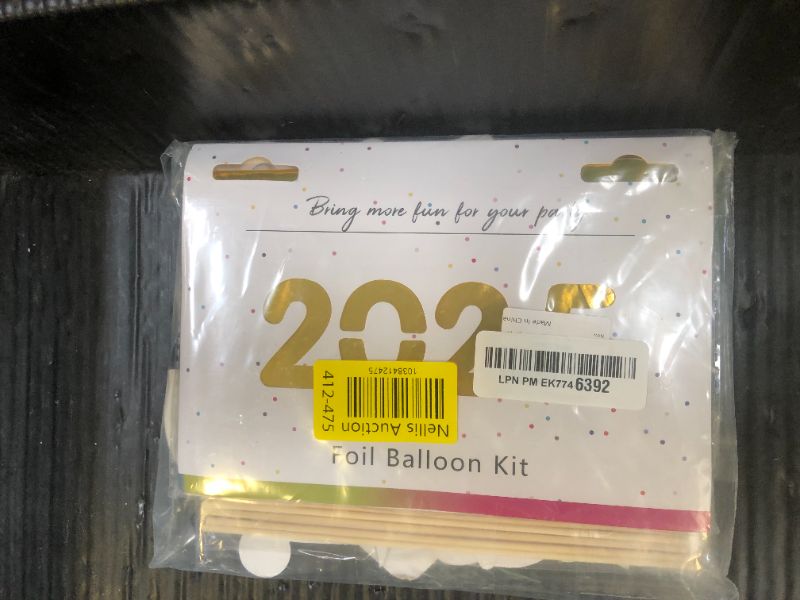 Photo 1 of JOJO FLY Graduation Party Supplies 2025 Decorations Kit, Gold 2025 Balloons, Graduation Photo Booth Props 2025, Navy Blue Gold and White Balloons Set, Class of 2025, Congrats Grad