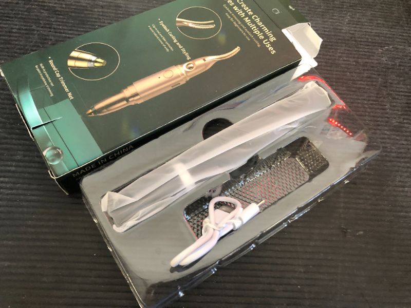 Photo 1 of Heated Eyelash Curlers and Eyebrow Trimmer for Women 2 Temperature Modes Anti-Burn Electric Eyelash Curler with USB Rechargeable Heated Eyelash Curler