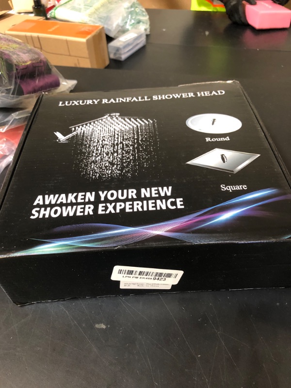 Photo 1 of Shower Head Combo,10 Inch High Pressure Rain Shower Head with 11 Inch Adjustable Extension Arm and 5 Settings Handheld ,Powerful Shower Spray Against Low Pressure Water with Long Hose