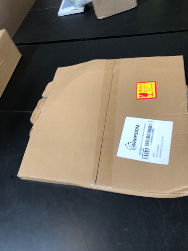 Photo 1 of Gemroom 13.5" 340mm Microwave Turntable Plate Compatible with Panasonic F06015Q00AP F06014T00AP, 13 1/2 inch Replacement Microwave Glass Plate for GE WB49X10114