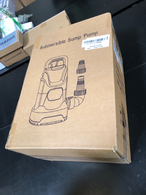 Photo 1 of PANRANO Sump Pump Submersible Water Pump 1HP 3500GPH Portable Water Transfer Pump Electric for Pool Draining Hot Tub Basement Utility Pumps