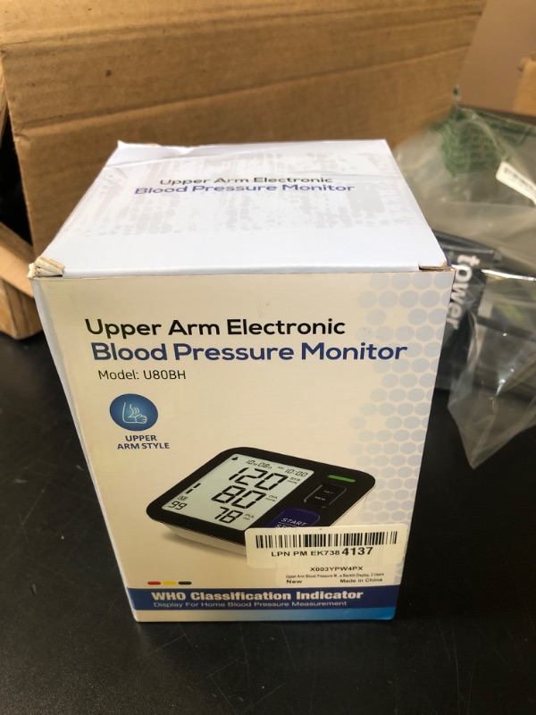 Photo 1 of Upper Arm Blood Pressure Machine - 2 Size Cuffs, Medium/Large 9"-17" and Extra Large XL 13"-21" for Big Arms, Accurate Automatic Digital BP Machine for Home Use, Large Backlit Display, 2 Users