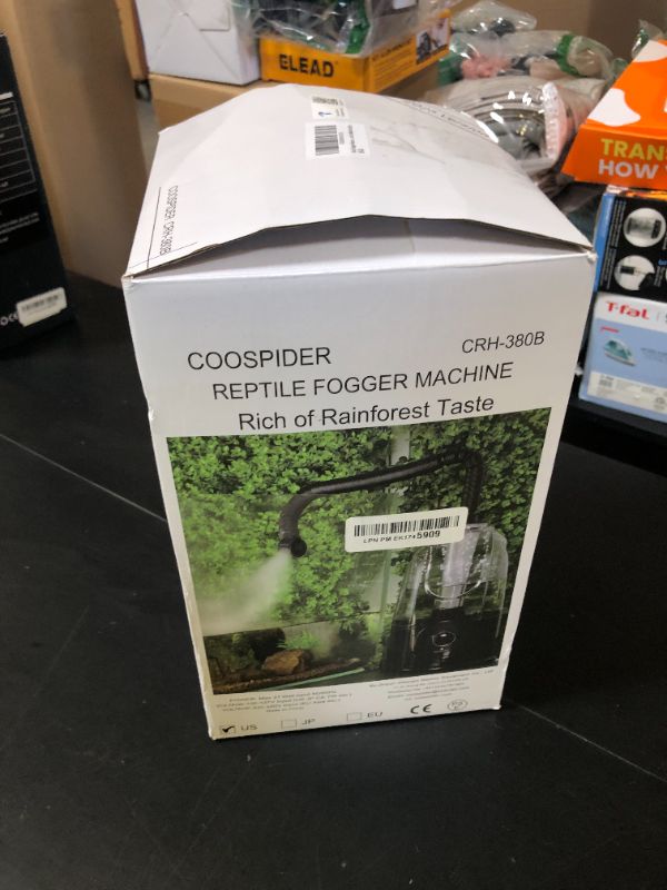 Photo 1 of Reptile Fogger Terrariums Humidifier Fog Machine Mister 3L Large Size Ideal for Paludarium/Vivarium/Reptiles/Amphibians/Herps
