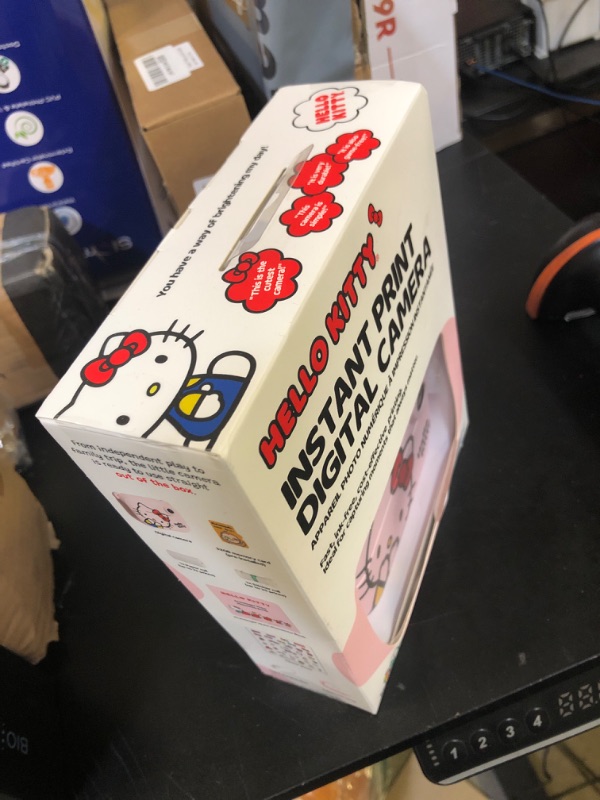 Photo 1 of Hello Kitty Instant Print Kids Digital Camera & Video Camcorder with Selfie Camera by Kidamento, Scavenger Hunt Momento Book, 32GB Memory Card - Model P Hello Kitty