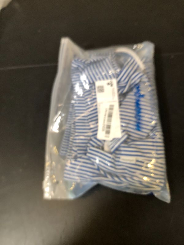 Photo 1 of maamgic Mens Swim Trunks with Compression Liner Short Stretch Mens Bathing Suit Quick Dry Swimming Trunks Swimsuit Stripe Bluewhite Large