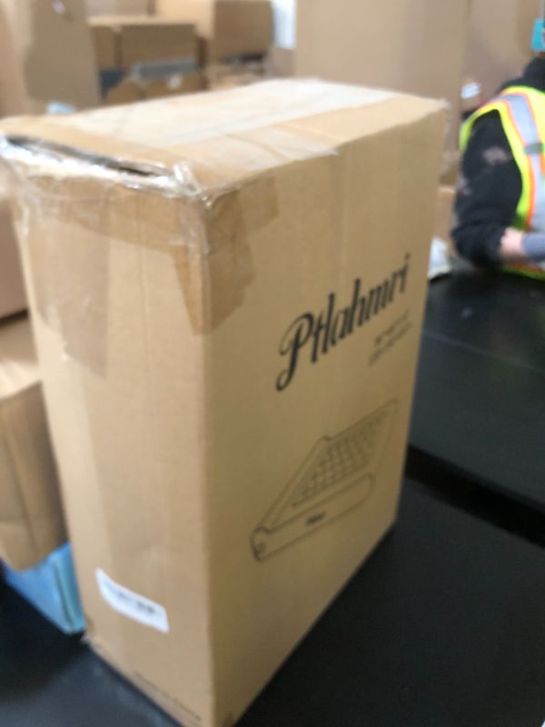 Photo 1 of Ptlahmri Air Mattress 16? Comfort Air Mattress Queen with Built in Pump Portable Full Twin air Mattress 600lb Weight Capacity,Pillow Design is Suitable for Camping and Family Guests (Black)