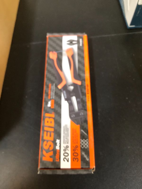 Photo 1 of KSEIBI 141610 Mini Bolt Cutters 8 inch - Spring Loaded, CR-V Steel, Sharpened Cutting Edge, Wire Cutter, Snips Clippers, One Hand Operation, Small and Portable Design with Soft Grip Anti-Slip Handle