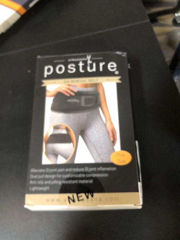 Photo 1 of Vriksasana Posture Sacroiliac Hip Belt for Women and Men That Alleviates Sciatic, Pelvic, Lower Back, Leg and Sacral Nerve Pain Caused by Si Joint Dysfunction| Trochanter Brace (Plus, Black)
