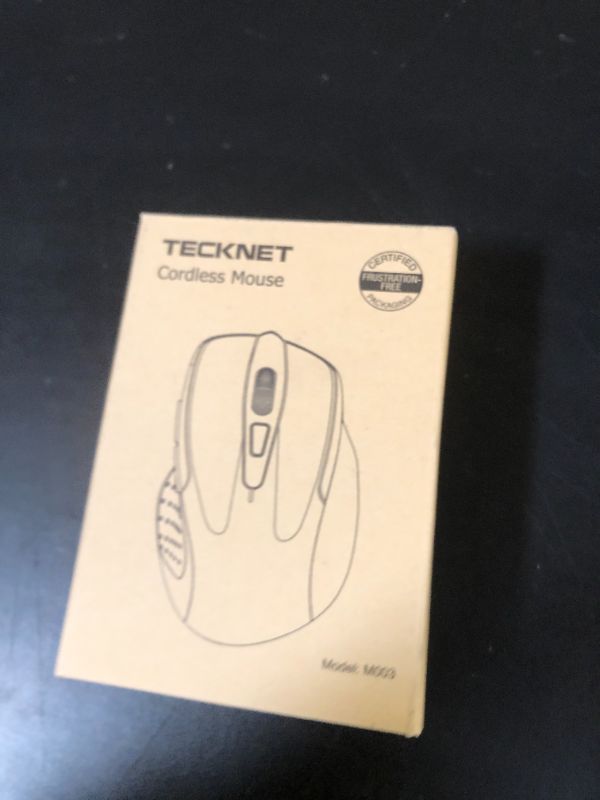 Photo 1 of TECKNET Wireless Mouse, 2.4G Ergonomic Optical Mouse, Computer Mouse for Laptop, PC, Computer, Chromebook, Notebook, 6 Buttons, 24 Months Battery Life, 2600 DPI, 5 Adjustment Levels